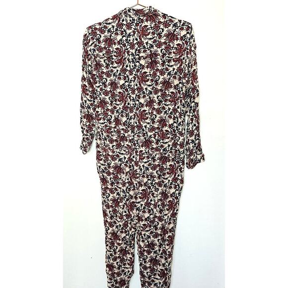 ROBERT RODRIGUEZ Women's Taylor Floral Cropped Floral Shirt Jumpsuit Size 4 - Picture 3 of 16